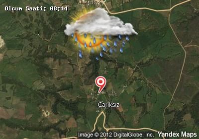 Çarıksız bugünkü hava durumu haritası