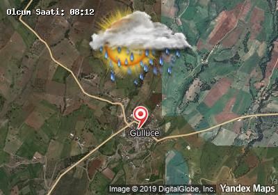 Güllüce bugünkü hava durumu haritası