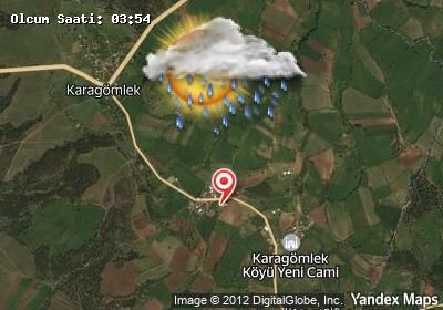 Karagömlek bugünkü hava durumu haritası