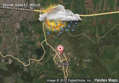Kızılköy bugünkü hava durumu haritası