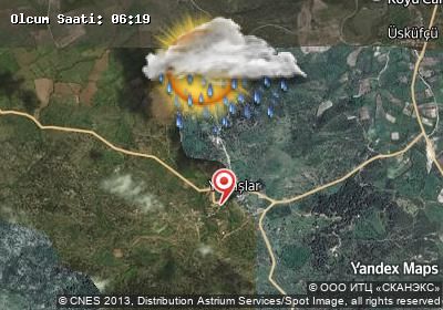Yavaşlar bugünkü hava durumu haritası