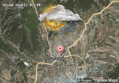 Tayfurköy bugünkü hava durumu haritası