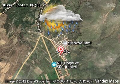 Şirinköy bugünkü hava durumu haritası