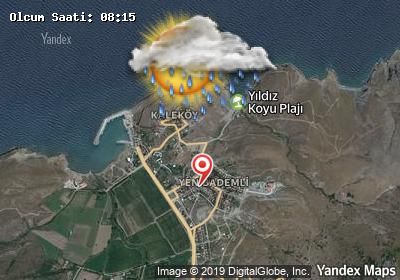 Yenibademli bugünkü hava durumu haritası