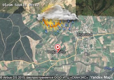 Doğandere bugünkü hava durumu haritası