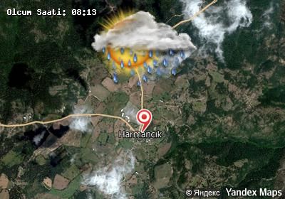 Harmancık bugünkü hava durumu haritası