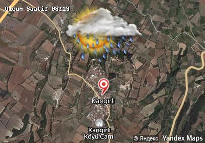 Kangırlı bugünkü hava durumu haritası