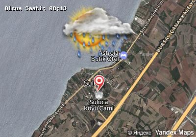 Suluca bugünkü hava durumu haritası