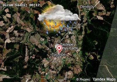 Taştepe bugünkü hava durumu haritası