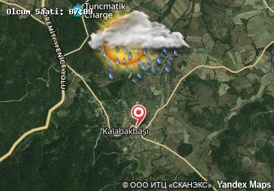 Kalabakbaşı bugünkü hava durumu haritası