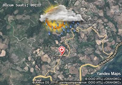 Karasu bugünkü hava durumu haritası