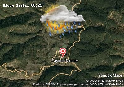 Çayırcık bugünkü hava durumu haritası