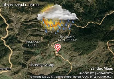 İncekaya bugünkü hava durumu haritası