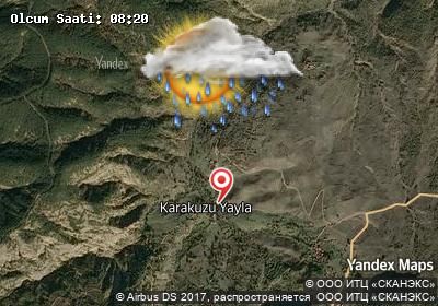 Karakuzu bugünkü hava durumu haritası