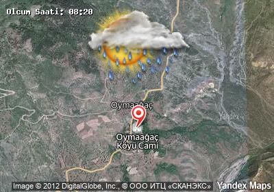 Oymaağaç bugünkü hava durumu haritası