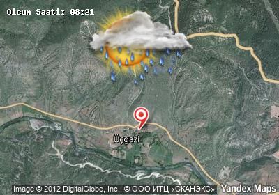 Üçgazi bugünkü hava durumu haritası