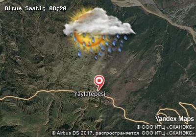 Yaylatepesi bugünkü hava durumu haritası