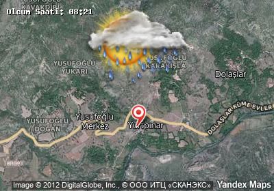 Yurtpınar bugünkü hava durumu haritası