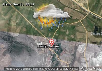 Bozoğlu bugünkü hava durumu haritası