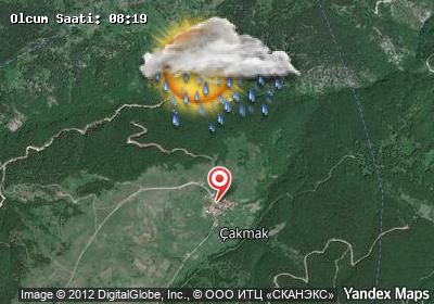 Çakmak bugünkü hava durumu haritası