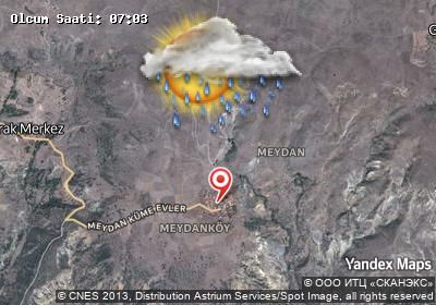 Meydan bugünkü hava durumu haritası