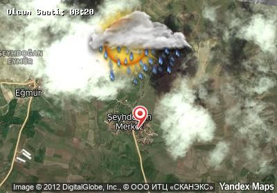 Şeyhdoğan bugünkü hava durumu haritası