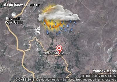 Yıprak bugünkü hava durumu haritası