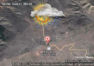 Alpagut bugünkü hava durumu haritası