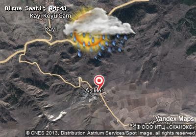 Aşıklar bugünkü hava durumu haritası