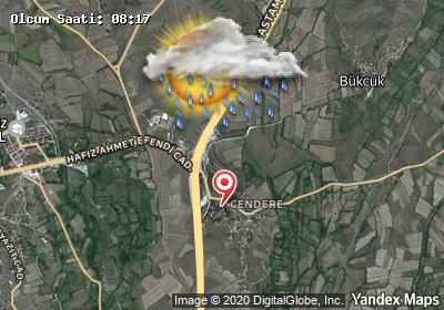 Candere bugünkü hava durumu haritası