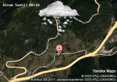 Cömert bugünkü hava durumu haritası