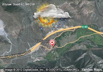 Çeltikbaşı bugünkü hava durumu haritası