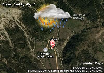Eksik bugünkü hava durumu haritası