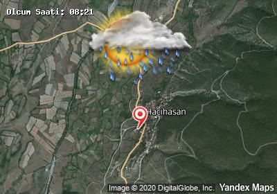 Hacıhasan bugünkü hava durumu haritası