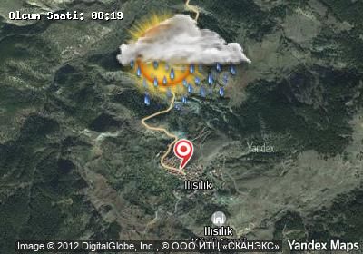 Ilısılık bugünkü hava durumu haritası