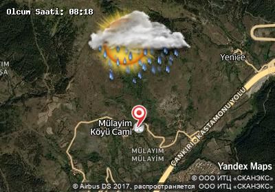 Mülayım bugünkü hava durumu haritası