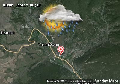 Yukarıbozan bugünkü hava durumu haritası