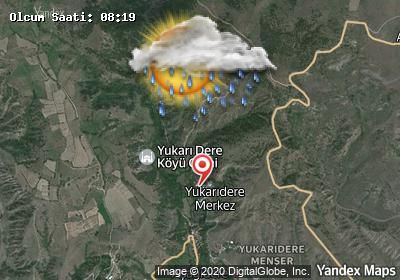 Yukarıdere bugünkü hava durumu haritası