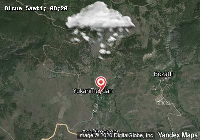Yukarımeydan bugünkü hava durumu haritası