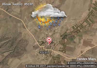 Karallı bugünkü hava durumu haritası