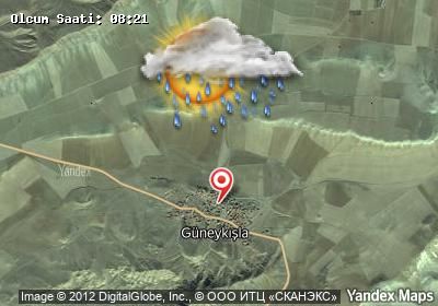 Kuzeykışla bugünkü hava durumu haritası