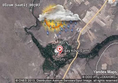 Buğay bugünkü hava durumu haritası