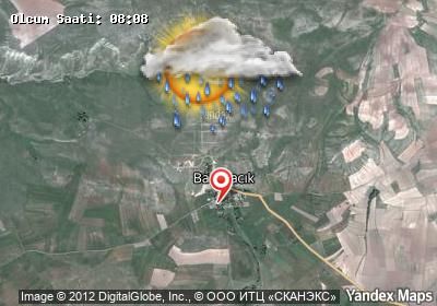 Başovacık bugünkü hava durumu haritası