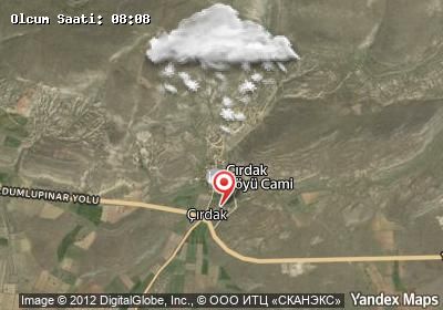 Çırdak bugünkü hava durumu haritası