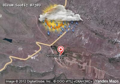 Demirciören bugünkü hava durumu haritası