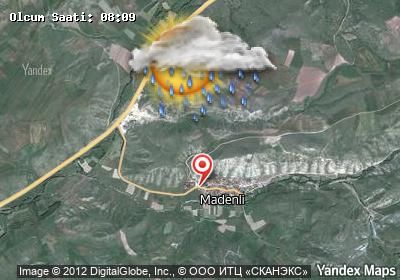Madenli bugünkü hava durumu haritası