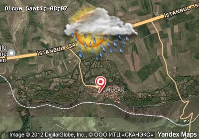 Sumucak bugünkü hava durumu haritası