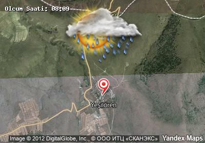 Yeşilören bugünkü hava durumu haritası