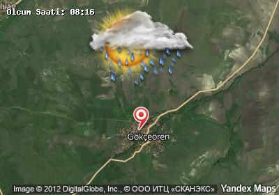 Gökçeören bugünkü hava durumu haritası
