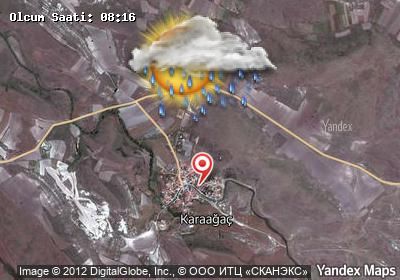 Karaağaç bugünkü hava durumu haritası